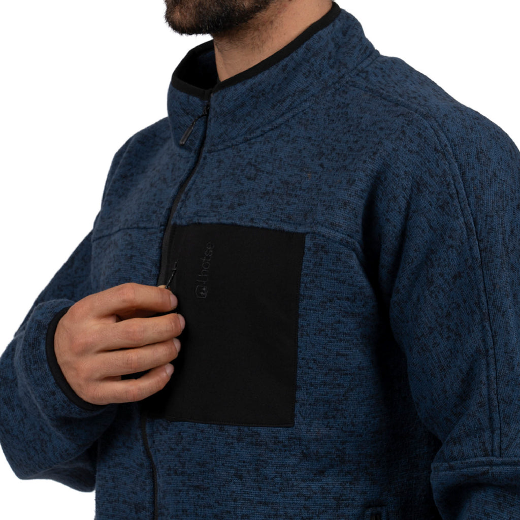 Azul · Polar Hombre Tejido Térmico Anti-peeling Middle Lhotse