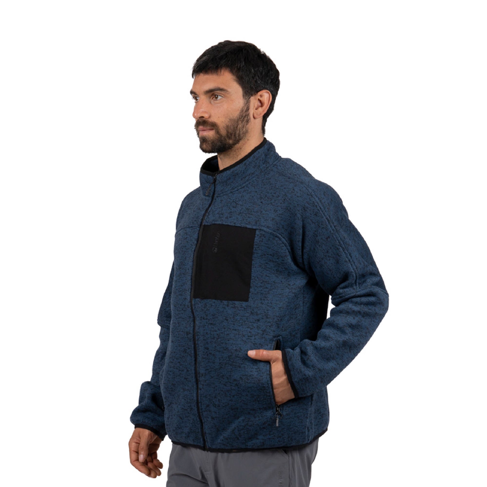 Azul · Polar Hombre Tejido Térmico Anti-peeling Middle Lhotse