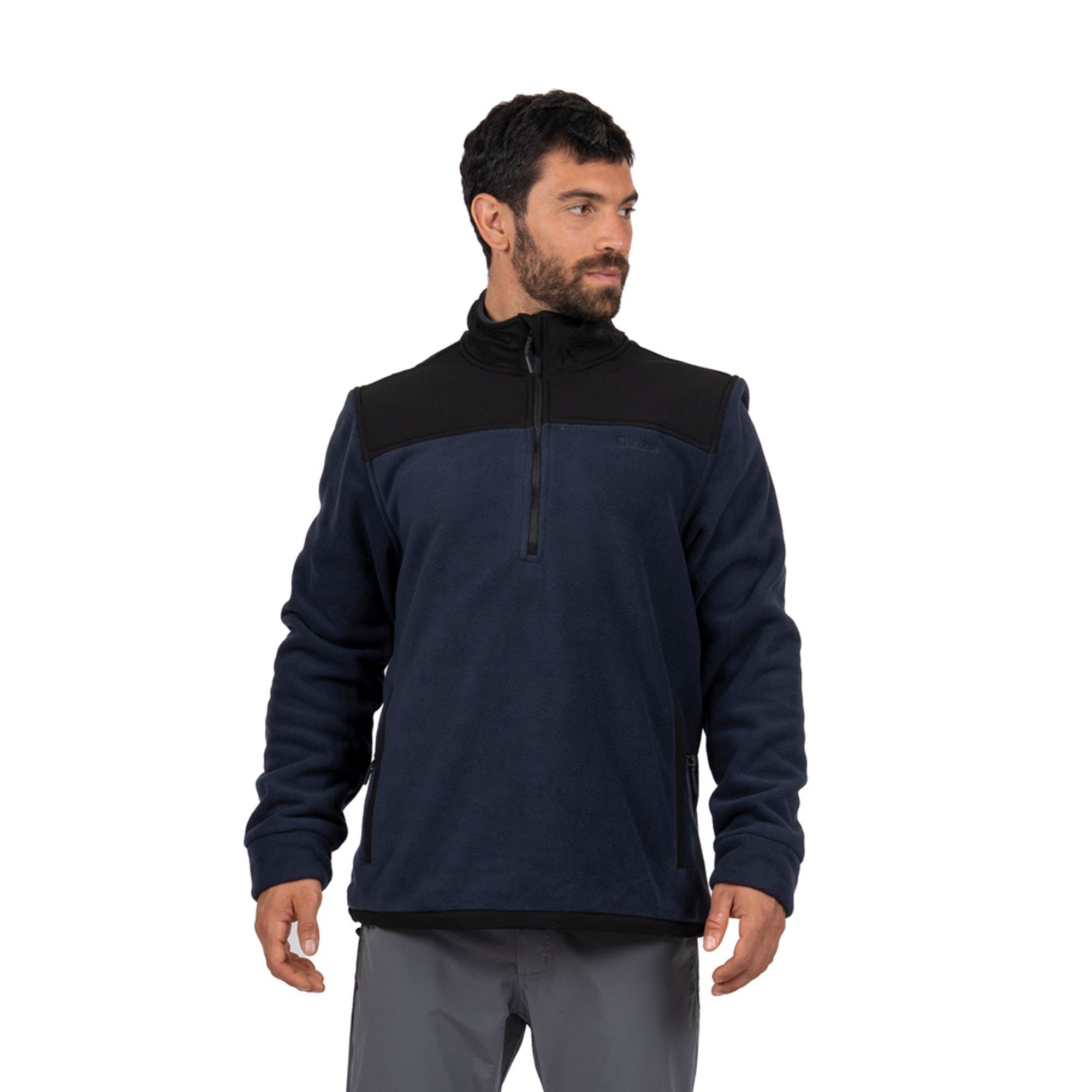 Polar Hombre Half Zip Térmico con Bolsillos Shar Lhotse