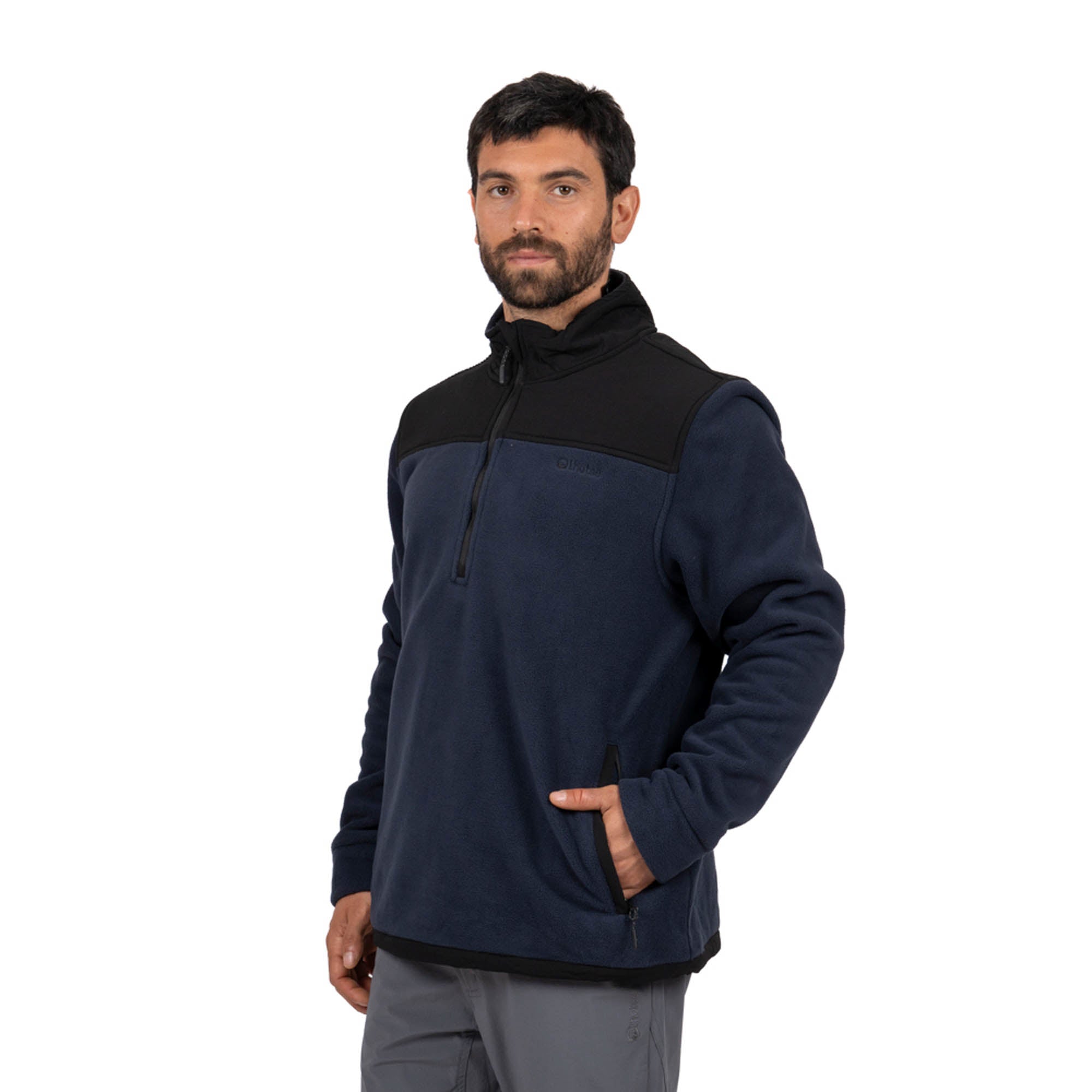 Polar Hombre Half Zip Térmico con Bolsillos Shar Lhotse