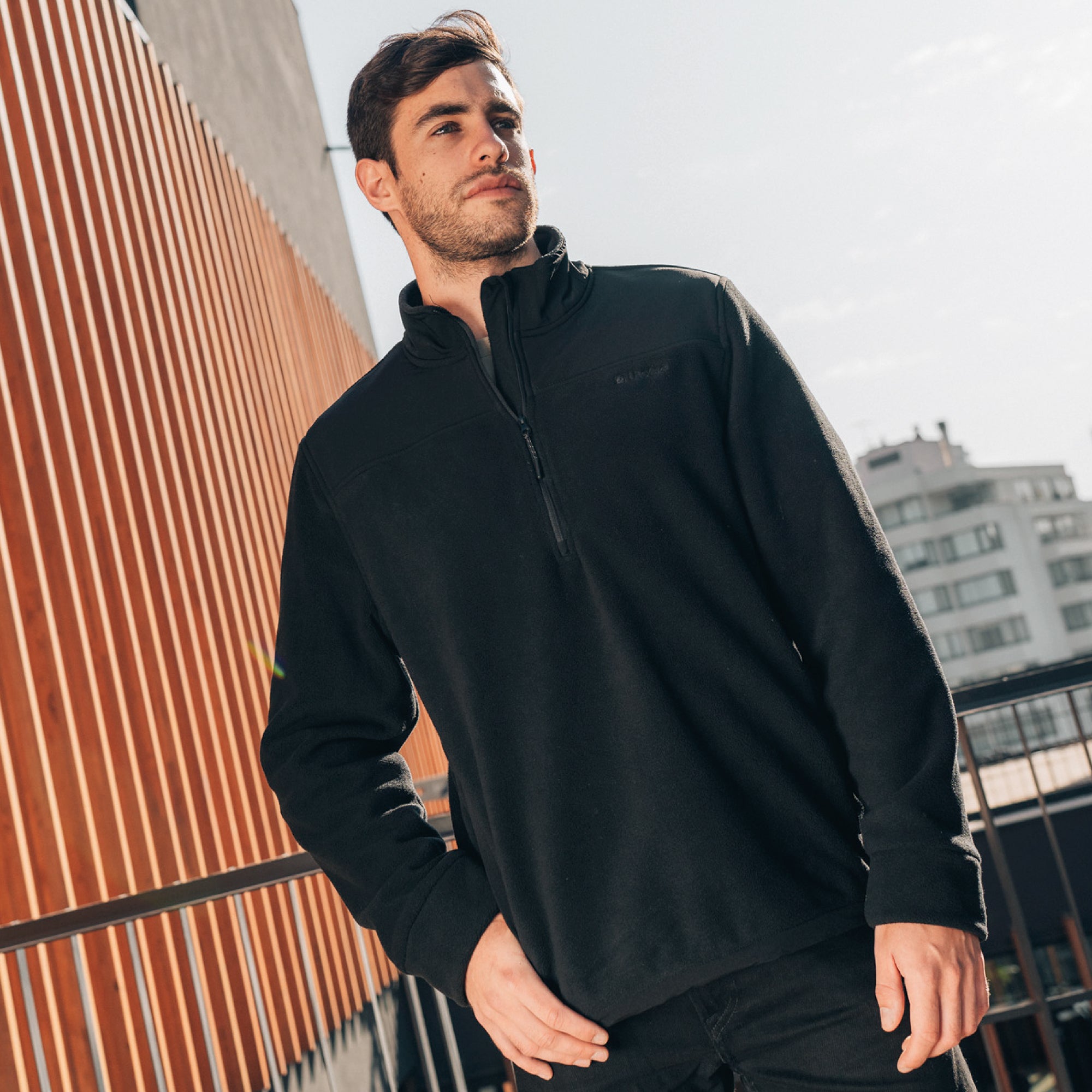 Polar Hombre Half Zip Térmico con Bolsillos Shar Lhotse