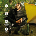 Polar Hombre Half Zip Térmico con Bolsillos Shar Lhotse