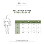 Polar Hombre Half Zip Térmico con Bolsillos Shar Lhotse