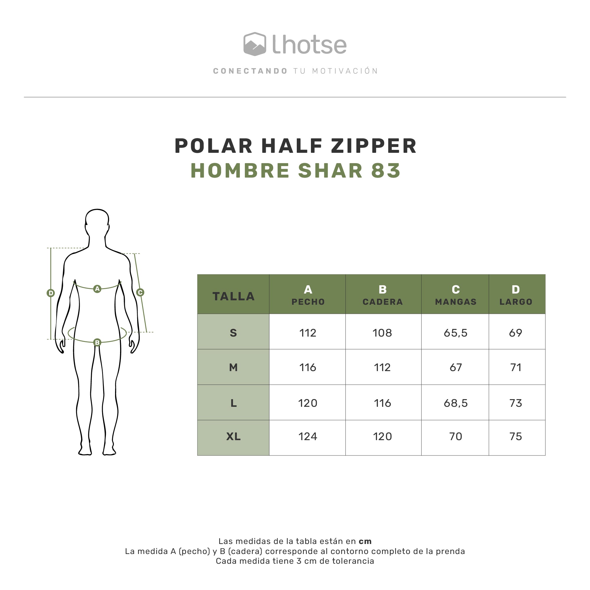 Polar Hombre Half Zip Térmico con Bolsillos Shar Lhotse