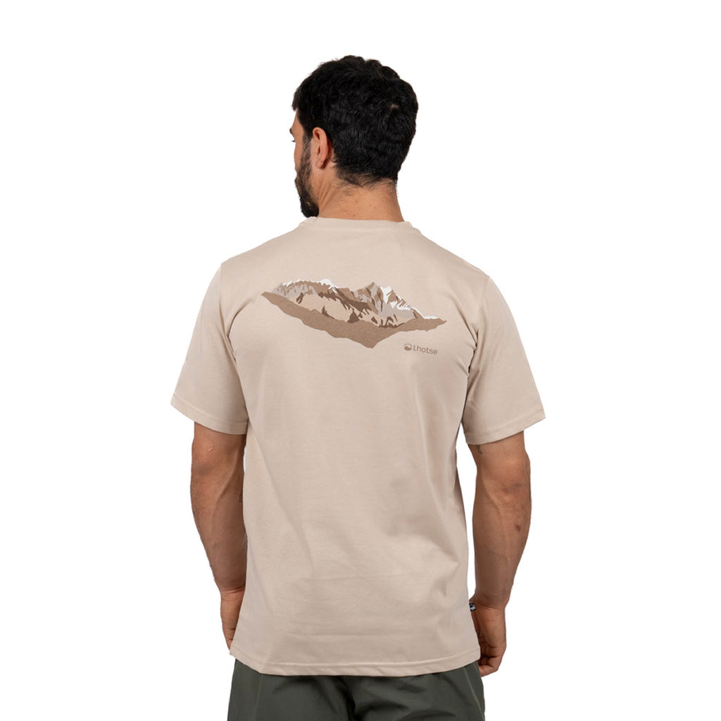Beige · Polera Hombre Manga Corta Nepal Lhotse - foto del producto