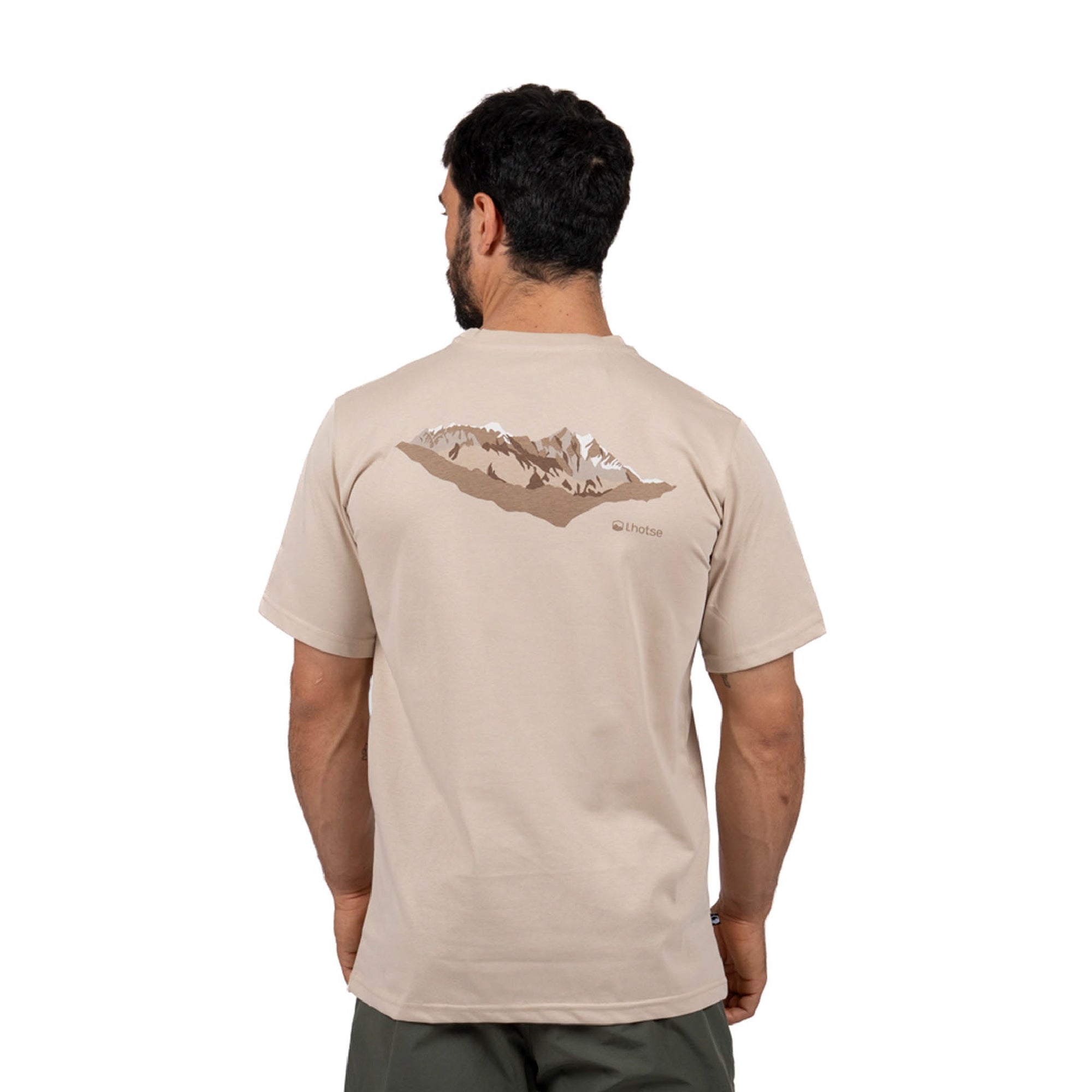 Beige · Polera Hombre Manga Corta Nepal Lhotse - foto del producto