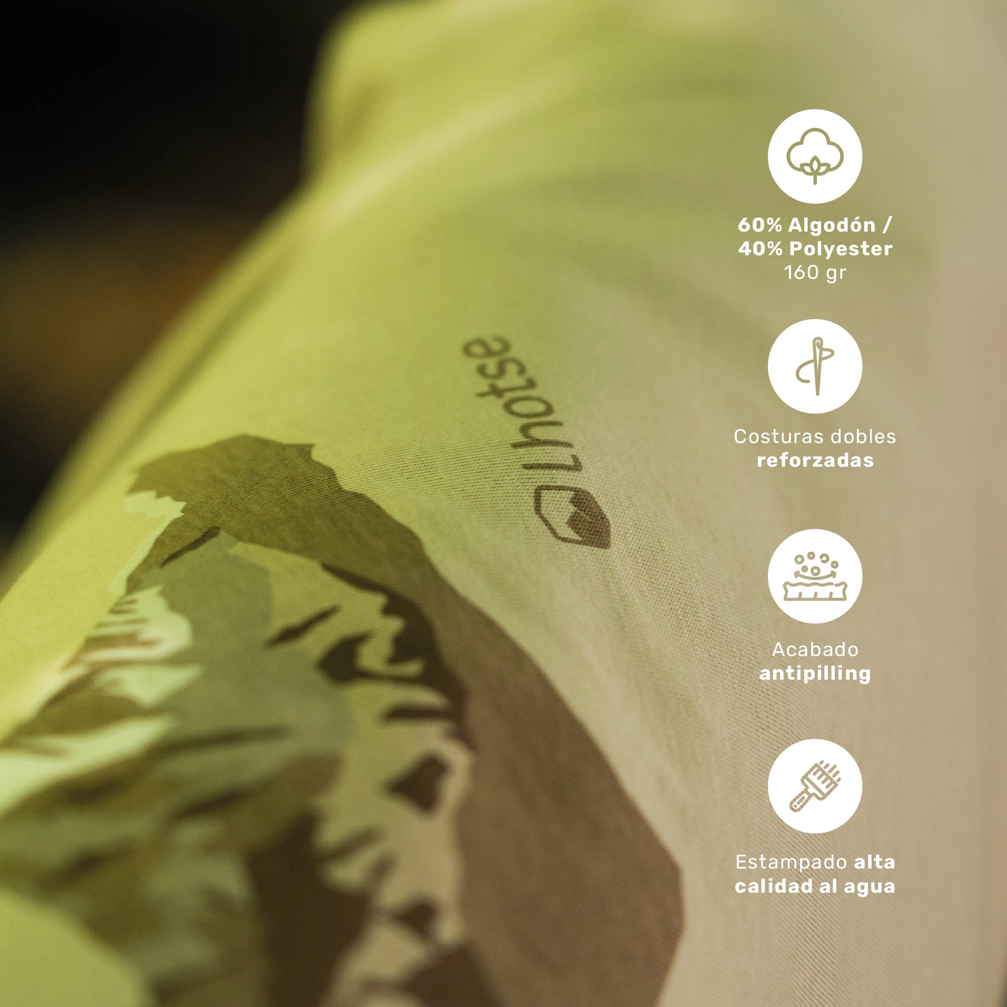 Beige · Polera Hombre Manga Corta Nepal Lhotse - foto del producto
