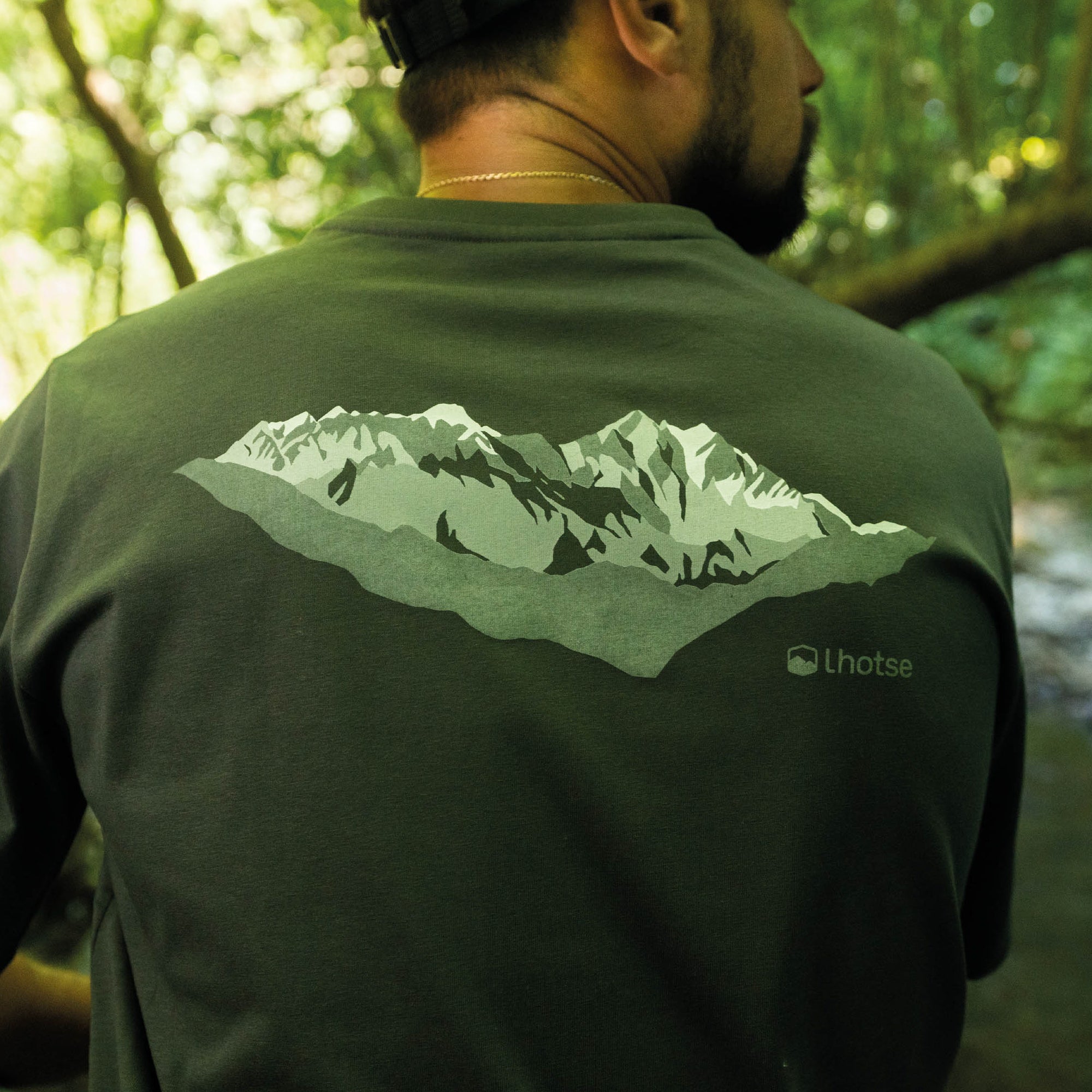 Gris · Polera Hombre Manga Corta Nepal Lhotse - foto del producto
