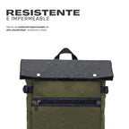 Lhotse Mochila Volcano 19L Verde bolsillo lateral en movimiento - lifestyle