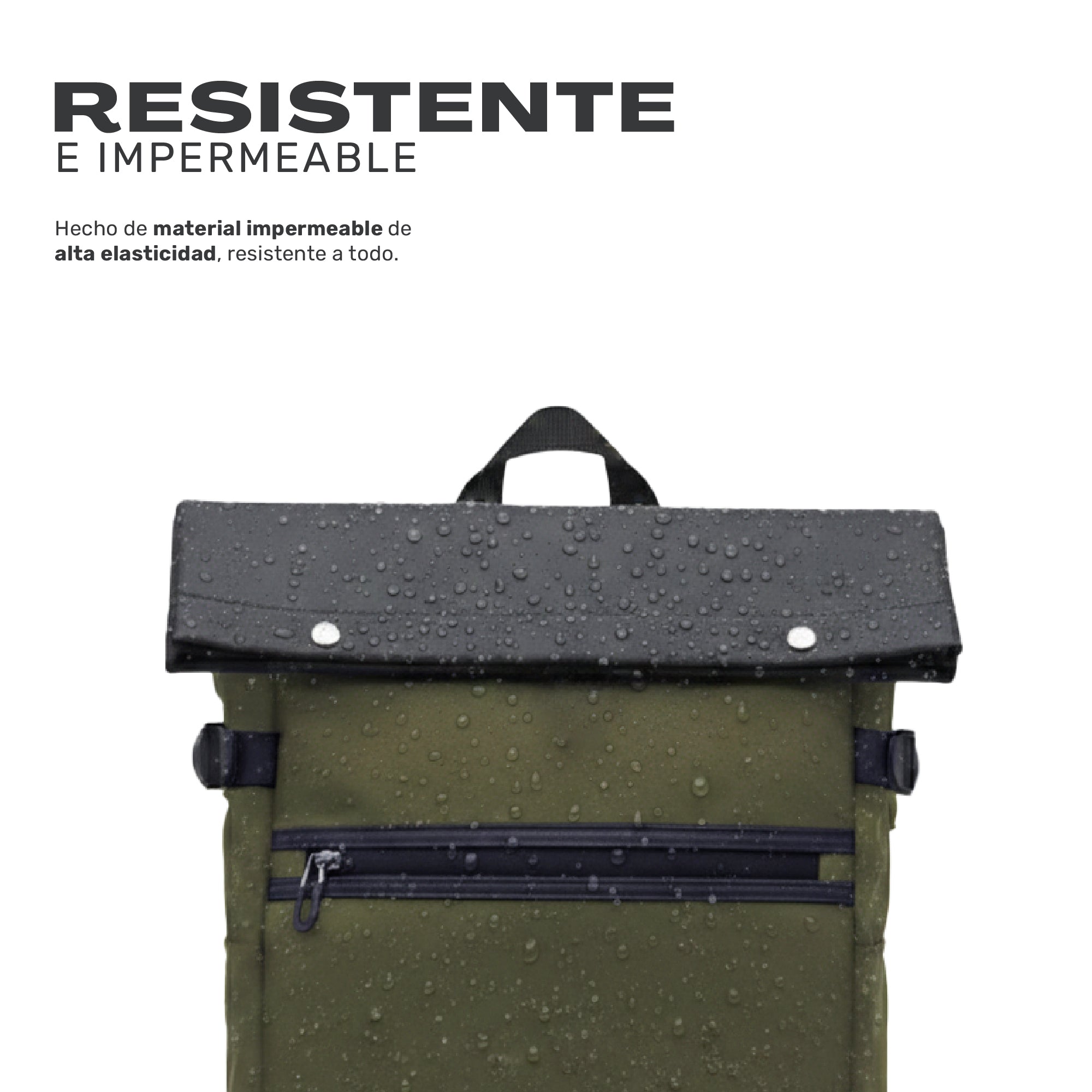 Lhotse Mochila Volcano 19L Verde bolsillo lateral en movimiento - lifestyle