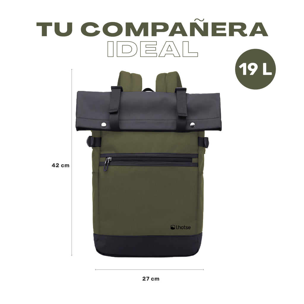 Lhotse Mochila Volcano 19L material resistente impermeable poliéster - detalle