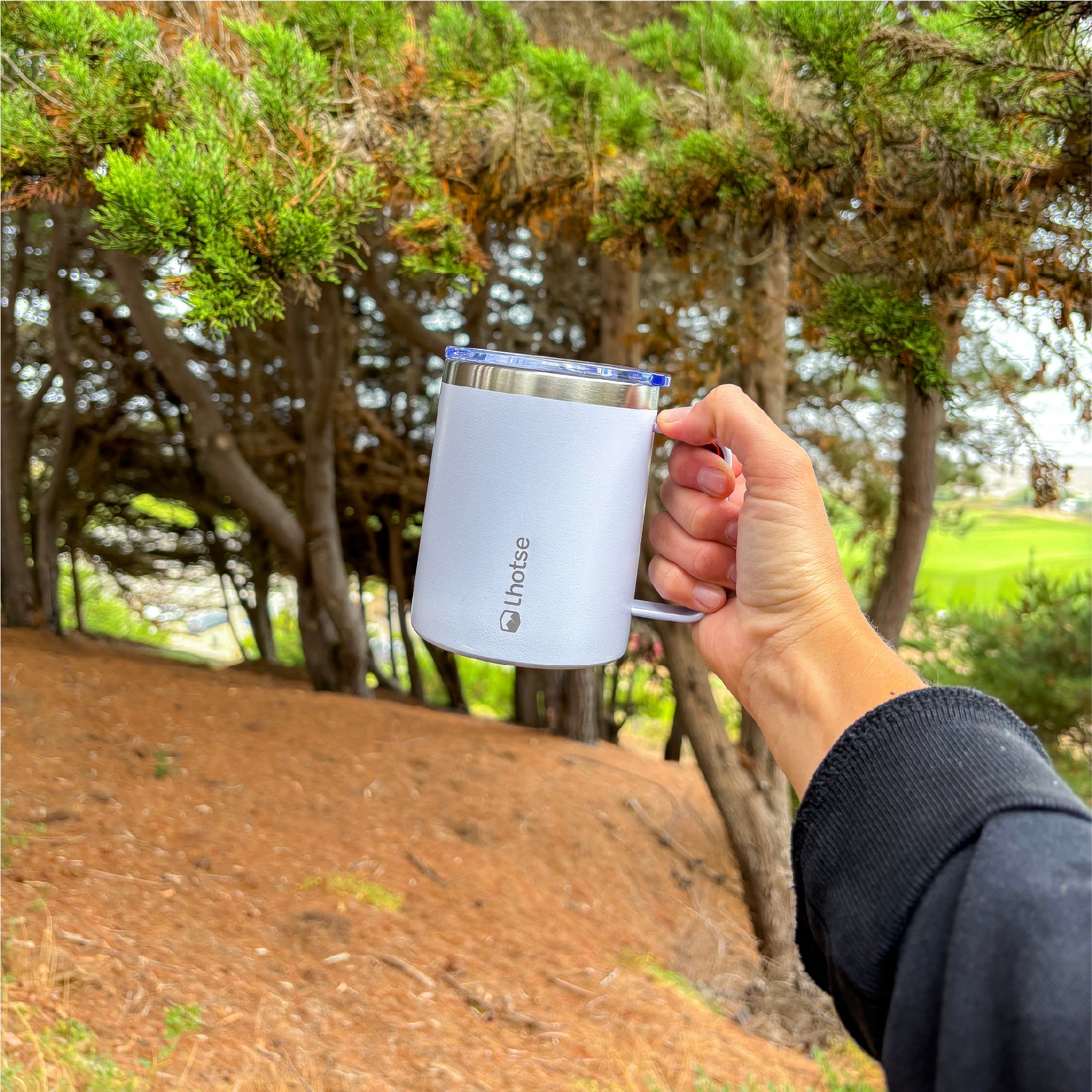 Blanco · Taza Térmica Insulada Camping 350ml