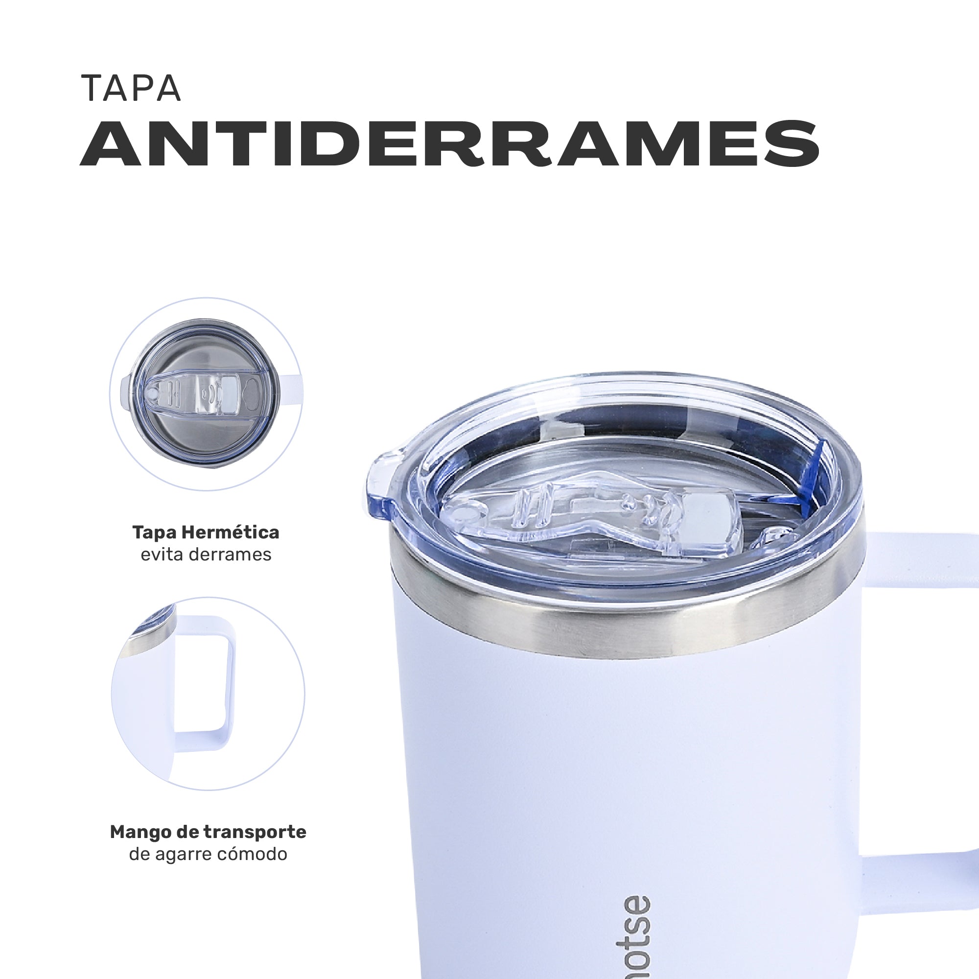Taza Camping 350ml Blanco - imagen 4