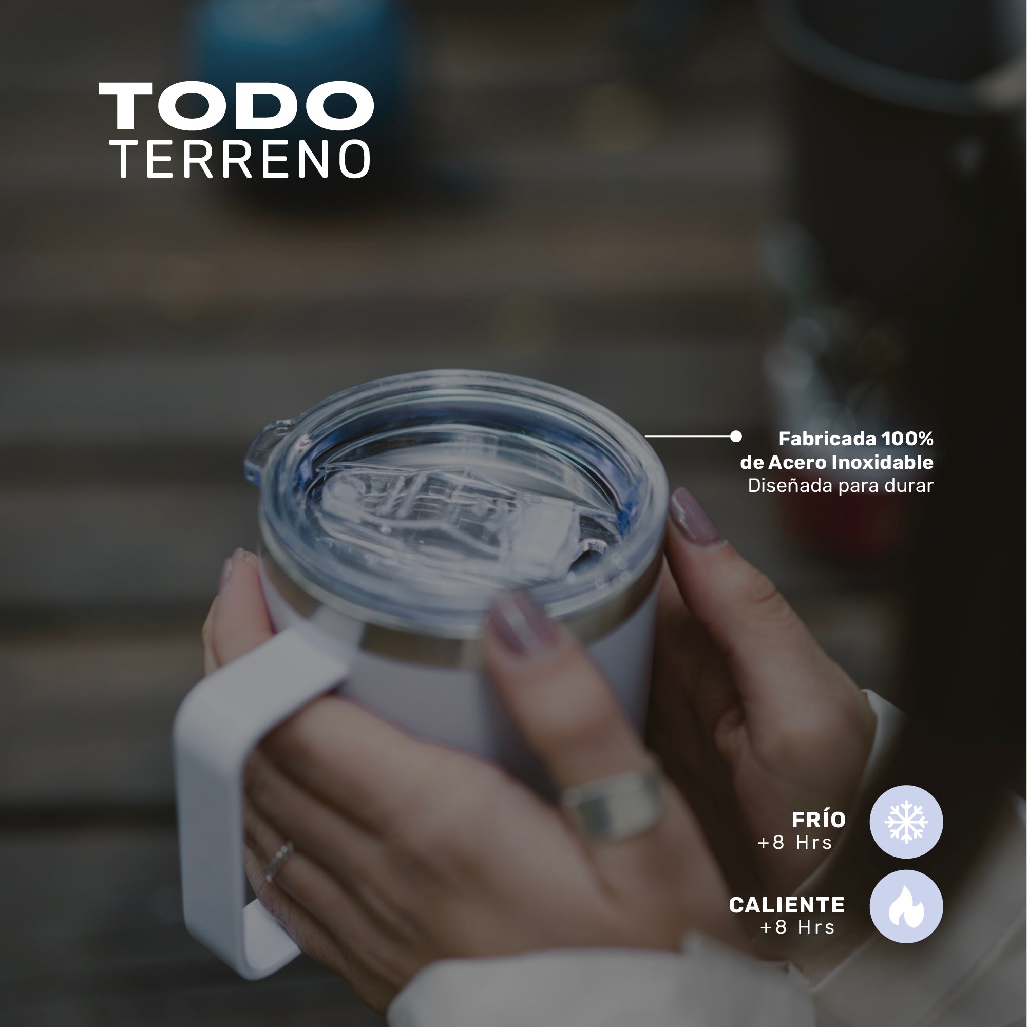 Taza Camping 350ml Blanco - imagen 6
