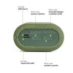 Lhotse Parlante Portátil Bluetooth Tune Up Verde disfruta largas jornadas musicales - detalle