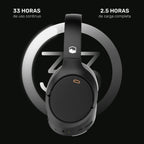 Lhotse Audífonos BeatMaster ANC especificaciones 33 horas batería 2.5 horas carga