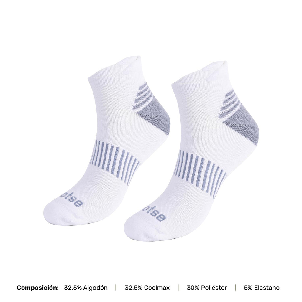 Blanco · Calcetin Deportivo Corte Tobillo Running Vora Lhotse