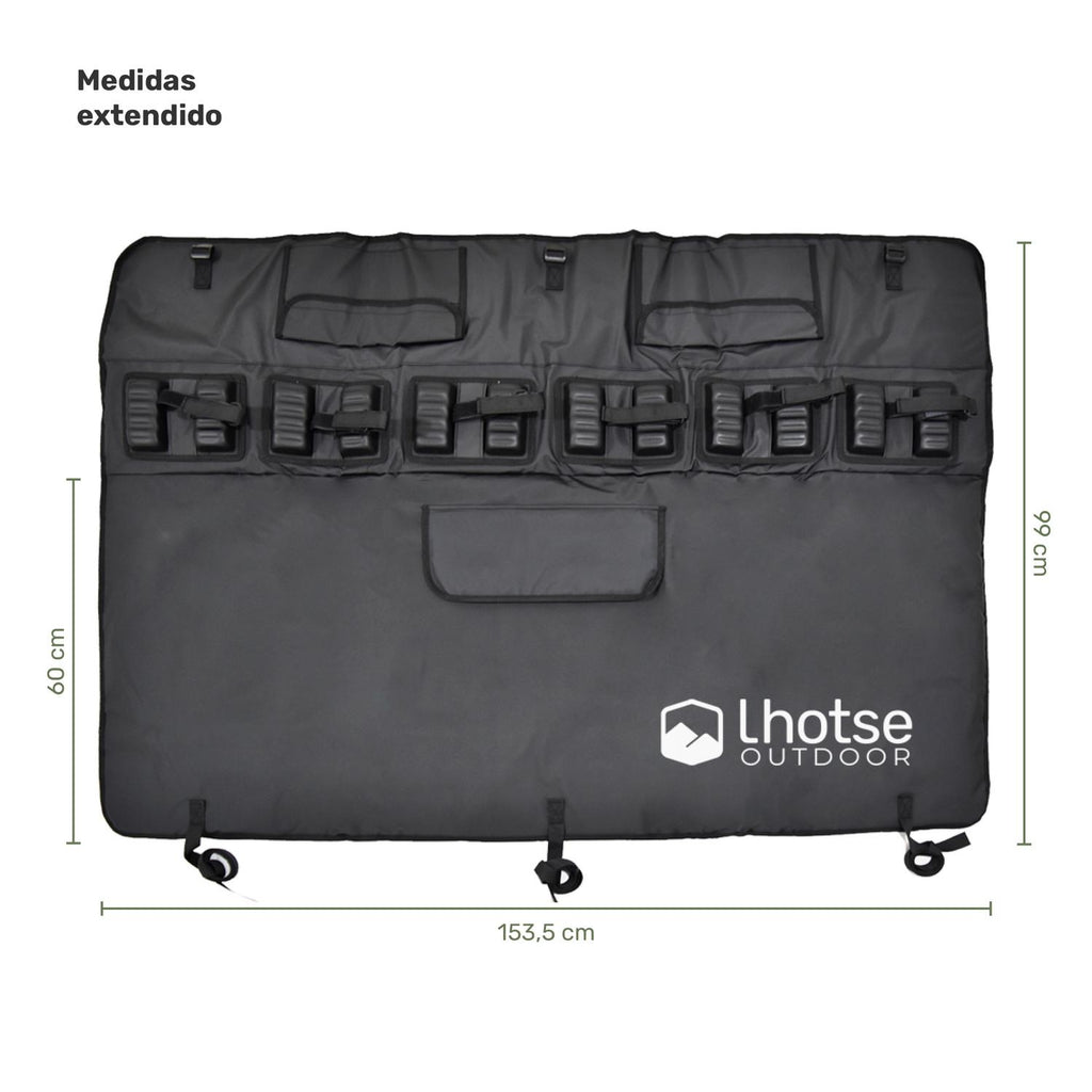 Lhotse Pick-Up Pad Porta 6 Bicicletas extendido 99x153.5cm - detalle