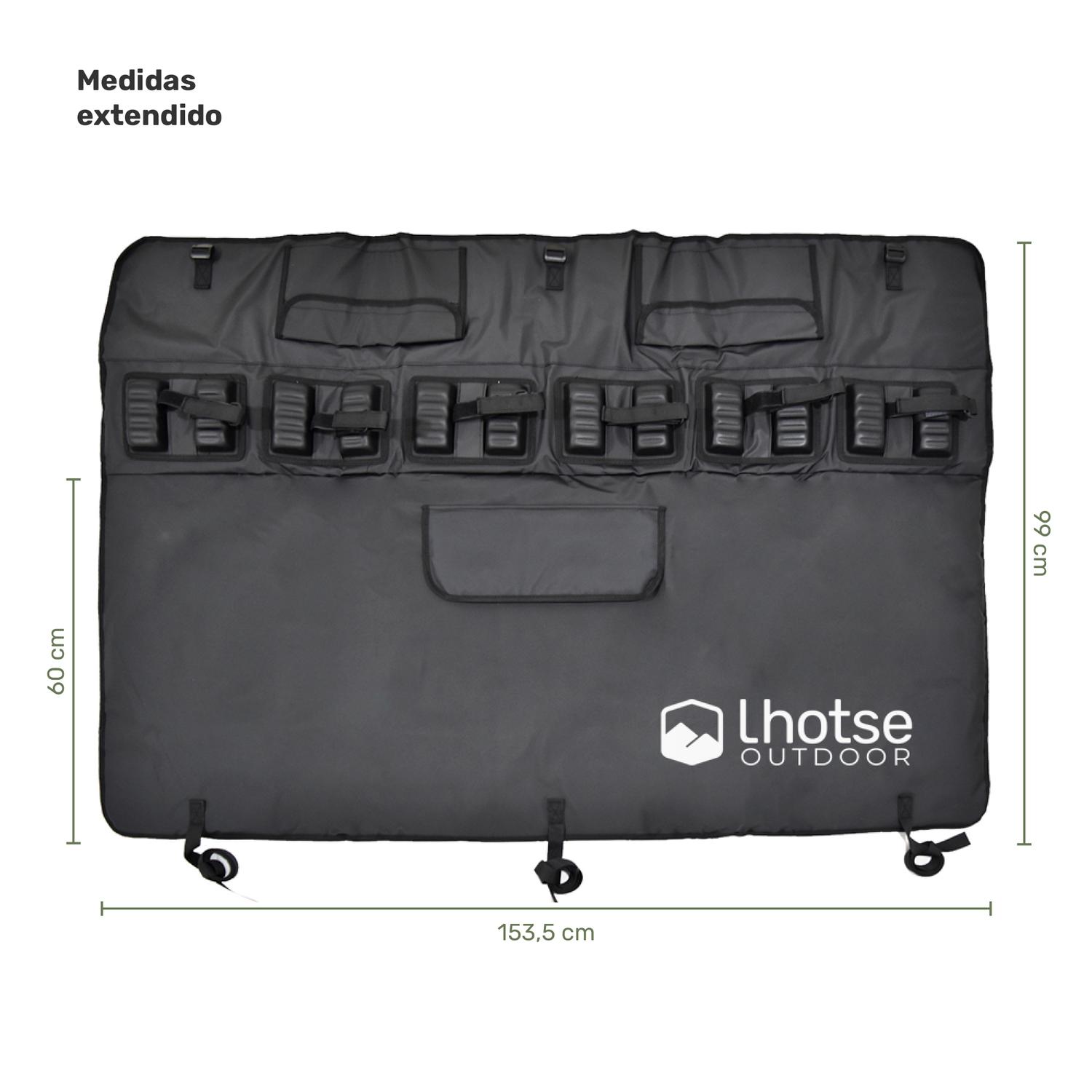 Lhotse Pick-Up Pad Porta 6 Bicicletas extendido 99x153.5cm - detalle