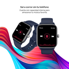 Azul · Reloj Smartwatch Music Rhythm X10 41mm