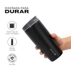 Vaso Mug Térmico Agua Café 2X Termicup 590 ml Black + Pink