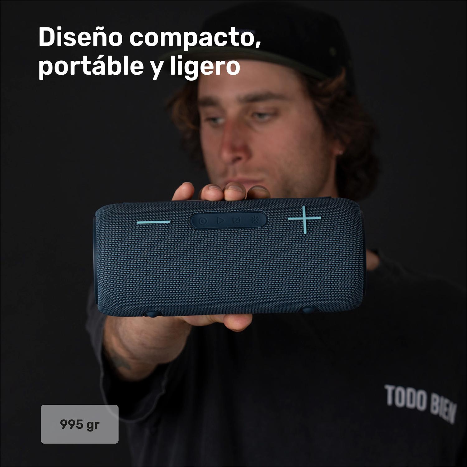 Azul · Parlante Portátil Inalámbrico Bluetooth Journey