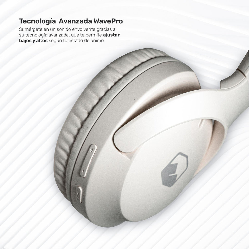 Beige · Lhotse Audífonos WavePro Over Ear - vista frontal