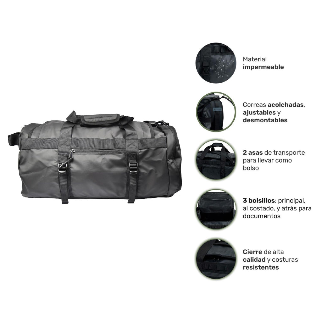 Lhotse Bolso Duffel Deportivo 30L especificaciones bolsillos materiales colores disponibles
