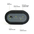 Lhotse Parlante Portátil Bluetooth Tune Up Negro disfruta largas jornadas musicales - detalle