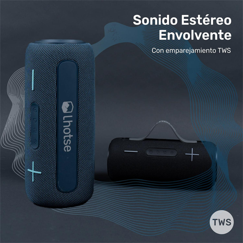 Azul · Parlante Portátil Inalámbrico Bluetooth Journey