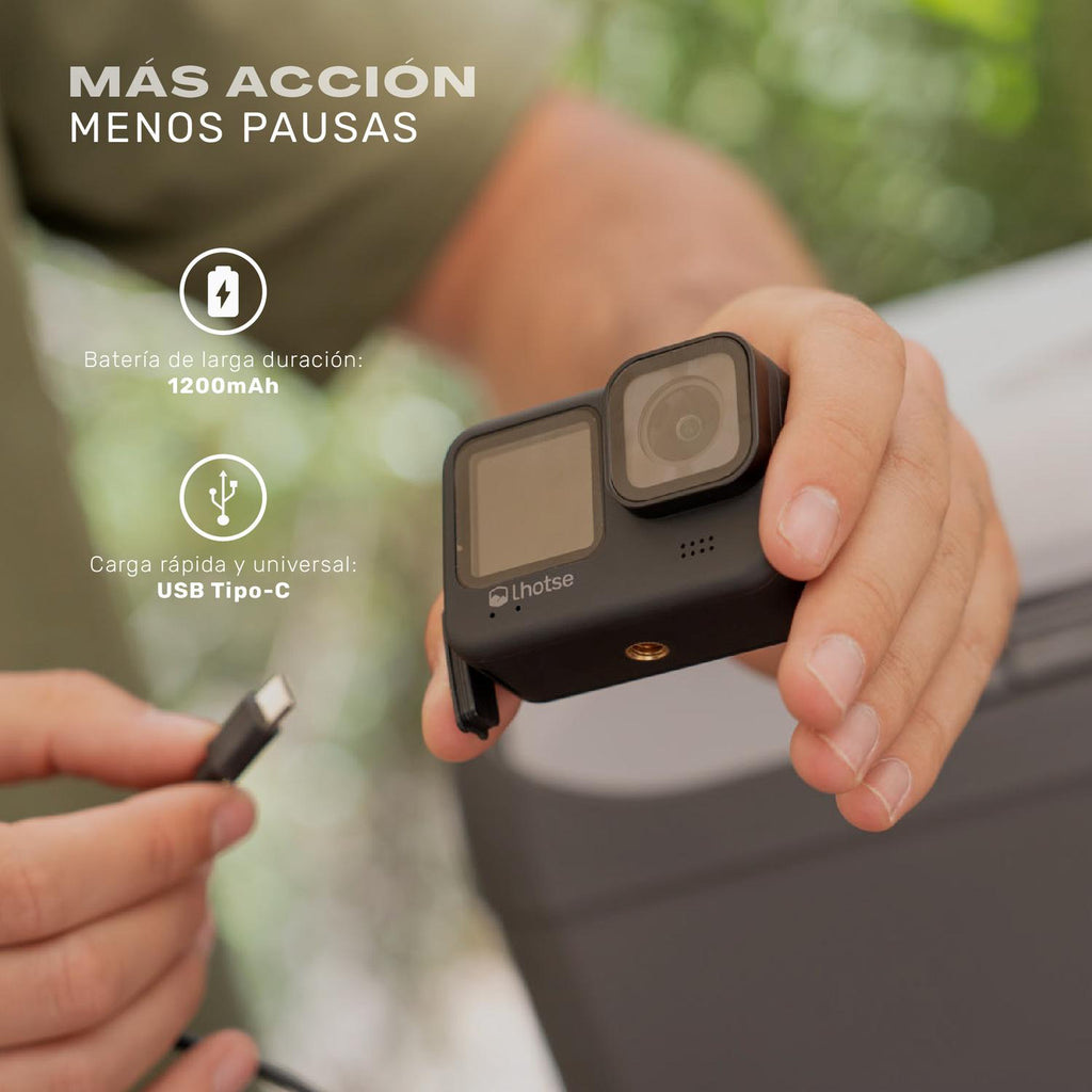 Lhotse Cámara de Acción Summit 5K control remoto Bluetooth incluido - detalle