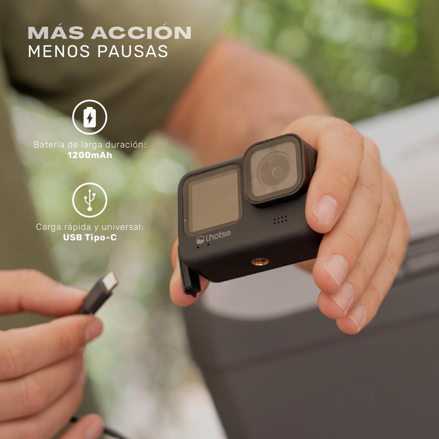 Lhotse Cámara de Acción Summit 5K control remoto Bluetooth incluido - detalle