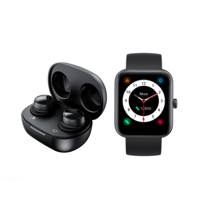 Pack Black Smartwatch Live 206 + Audífonos Buds Jam Lhotse
