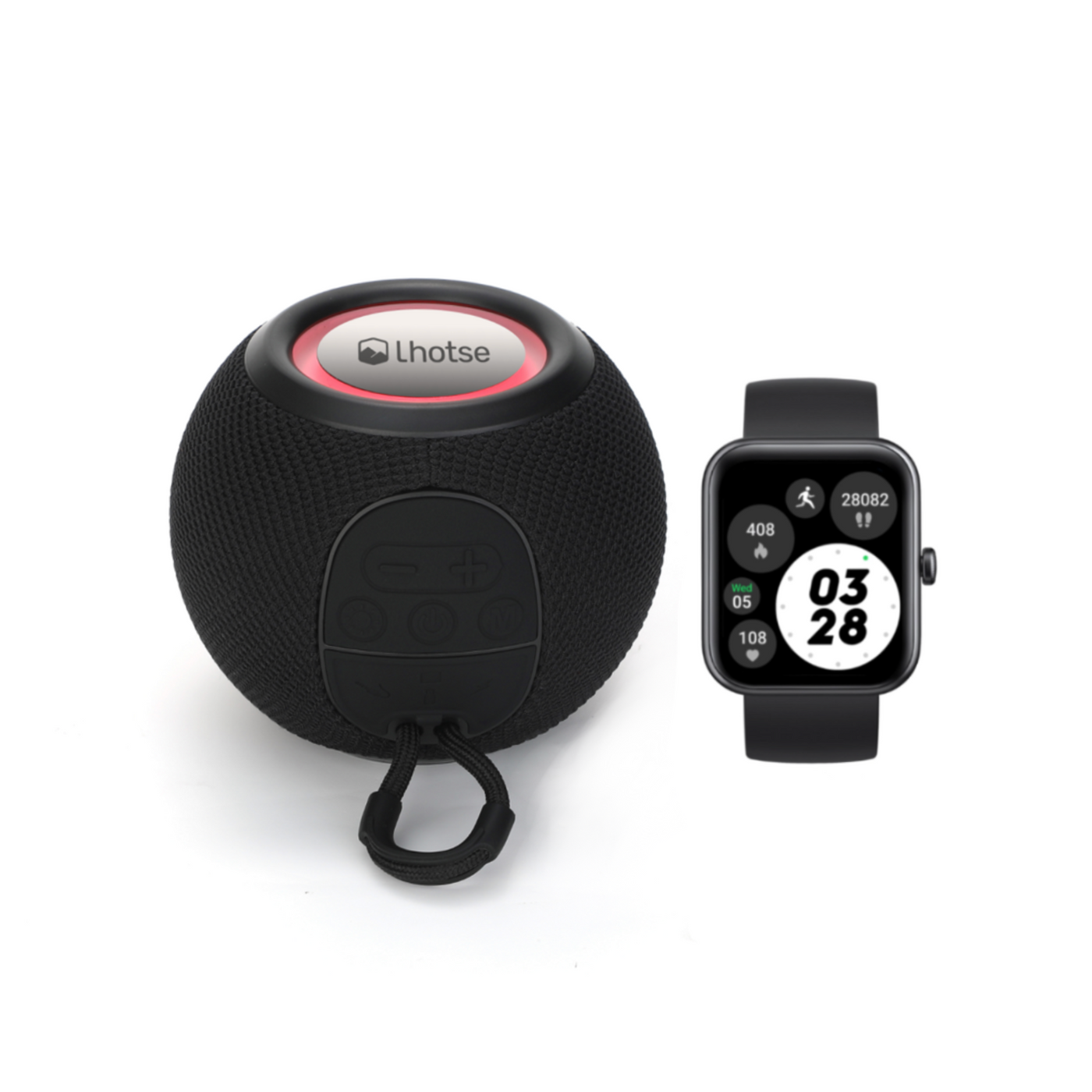 Pack Black Smartwatch Live mini 40mm 206 + Parlante Bounce