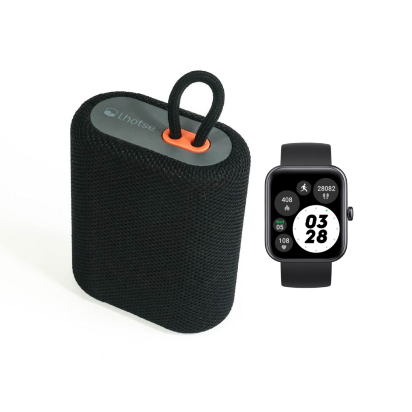 Pack Black Smartwatch Live mini 206 40mm + Parlante Tune Up