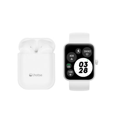 Pack Smartwatch Lhotse Live 206 42mm White + Audifono RM12