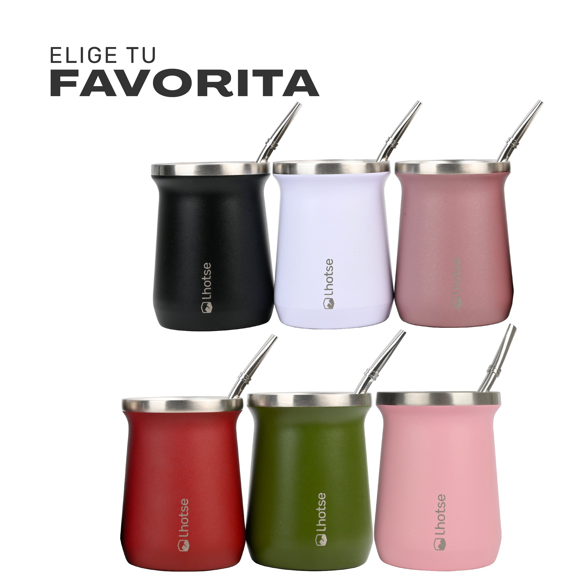 Mate Acero Inoxidable con Bombilla Lhotse