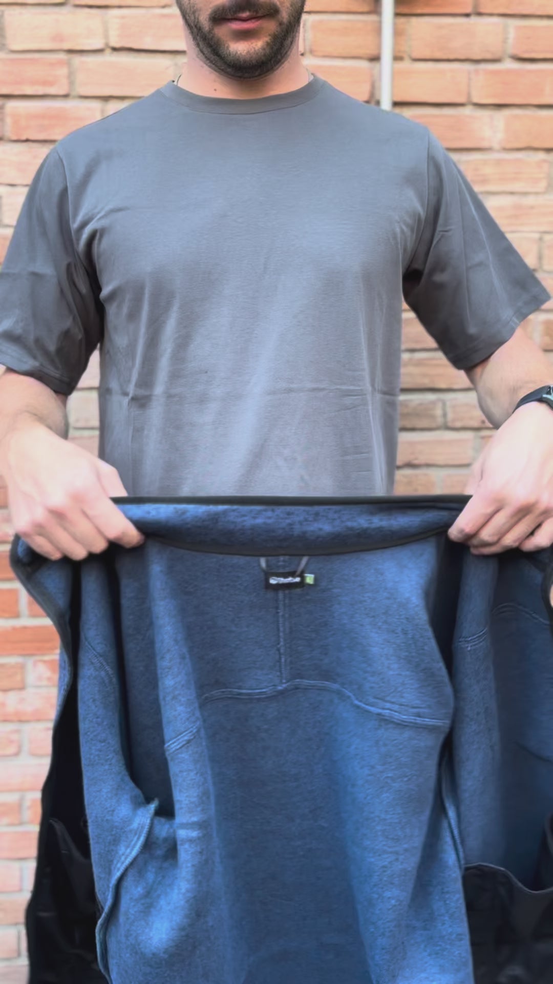 Azul · Polar Hombre Tejido Térmico Anti-peeling Middle Lhotse - video del producto
