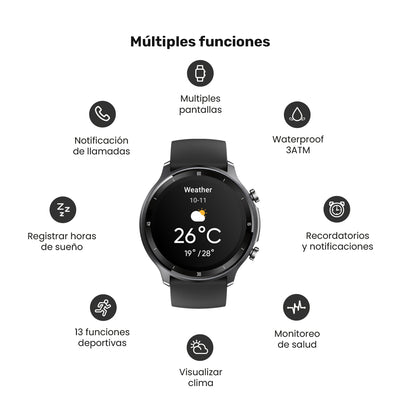 Reloj Smartwatch Lhotse Runner 219 46mm Black