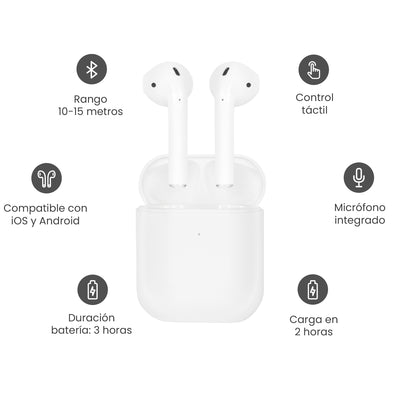 Audífonos Bluetooth Lhotse Rm3 Blanco